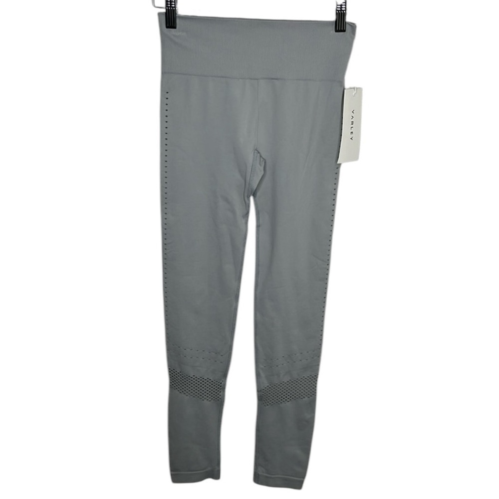 New Varley Justin Silver Grey Mid Rise 7/8 Leggings Women Size S